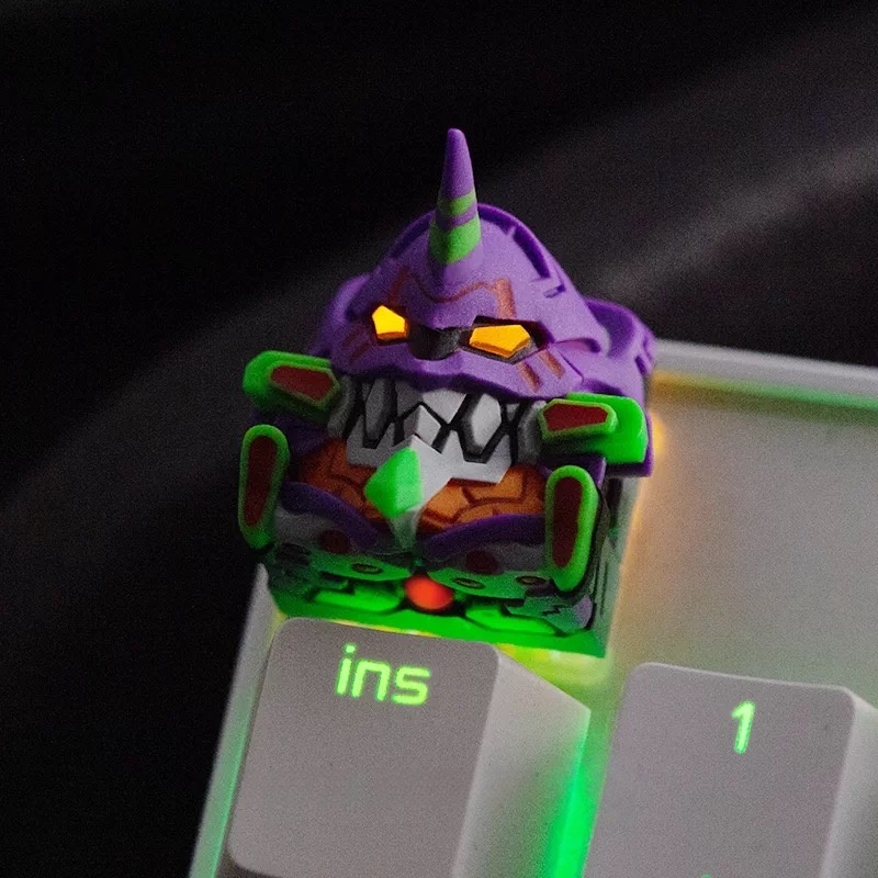 Keyboard Tenkeyless - Anime New Century Evangelion Light-Transmitting Keycap