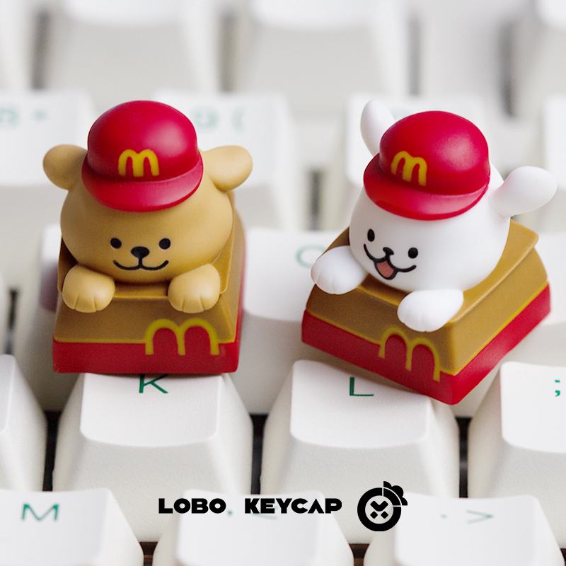 Keyboard Tenkeyless - LOBO KEYCAP Maltese Line puppy Cartoon