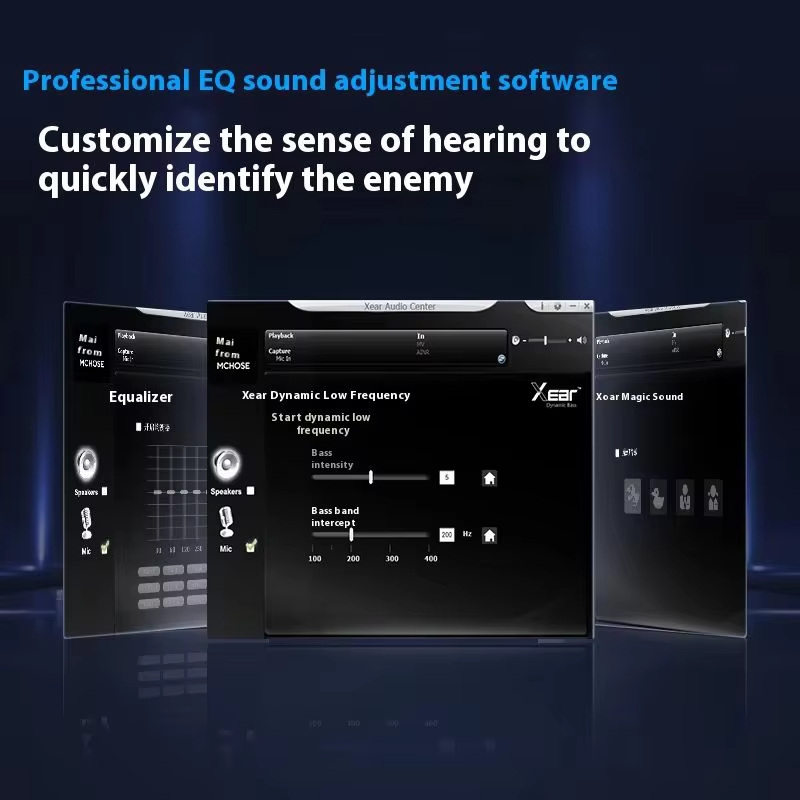 Original MCHOSE V9 Pro Customi - Esports Wireless Gaming Headset recension och pris