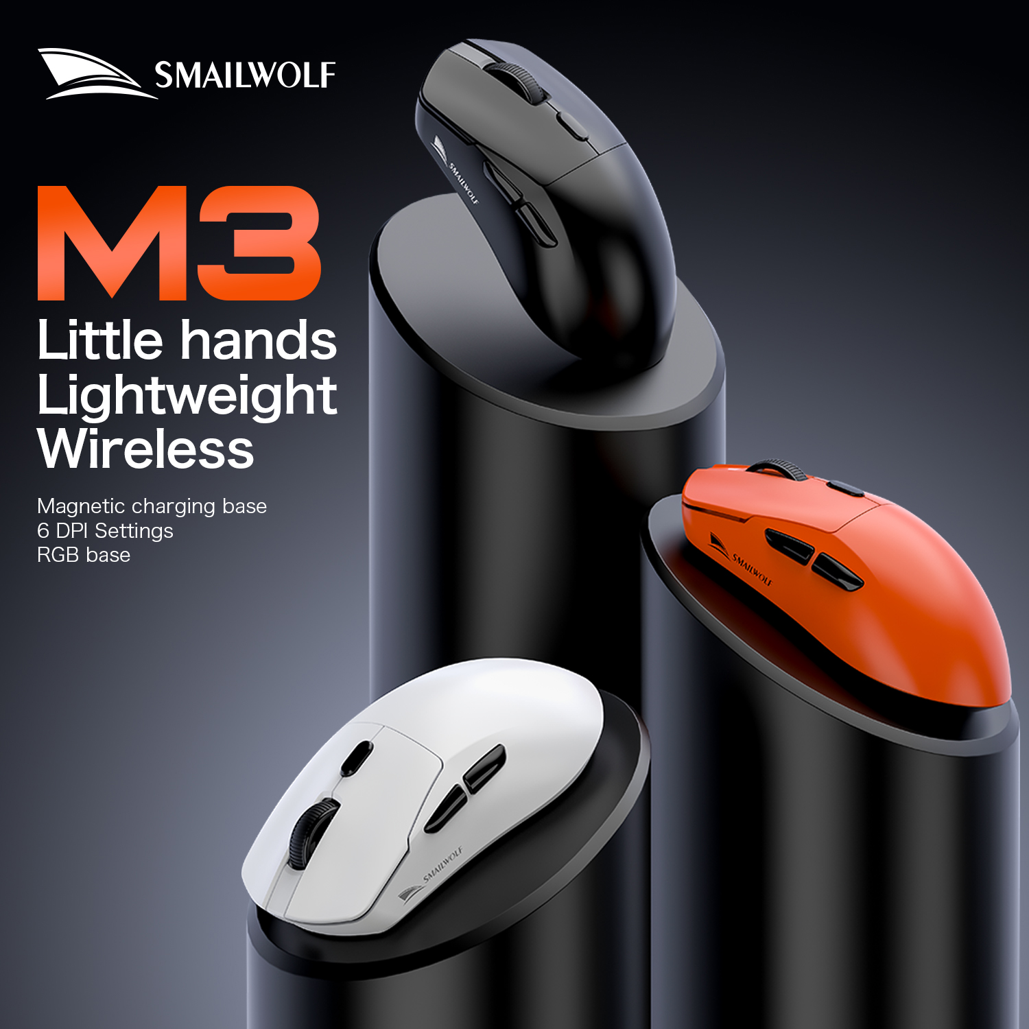 SMAILWOLF M3pro Bluetooth wire - Esports Gaming Mouse Wireless recension och pris