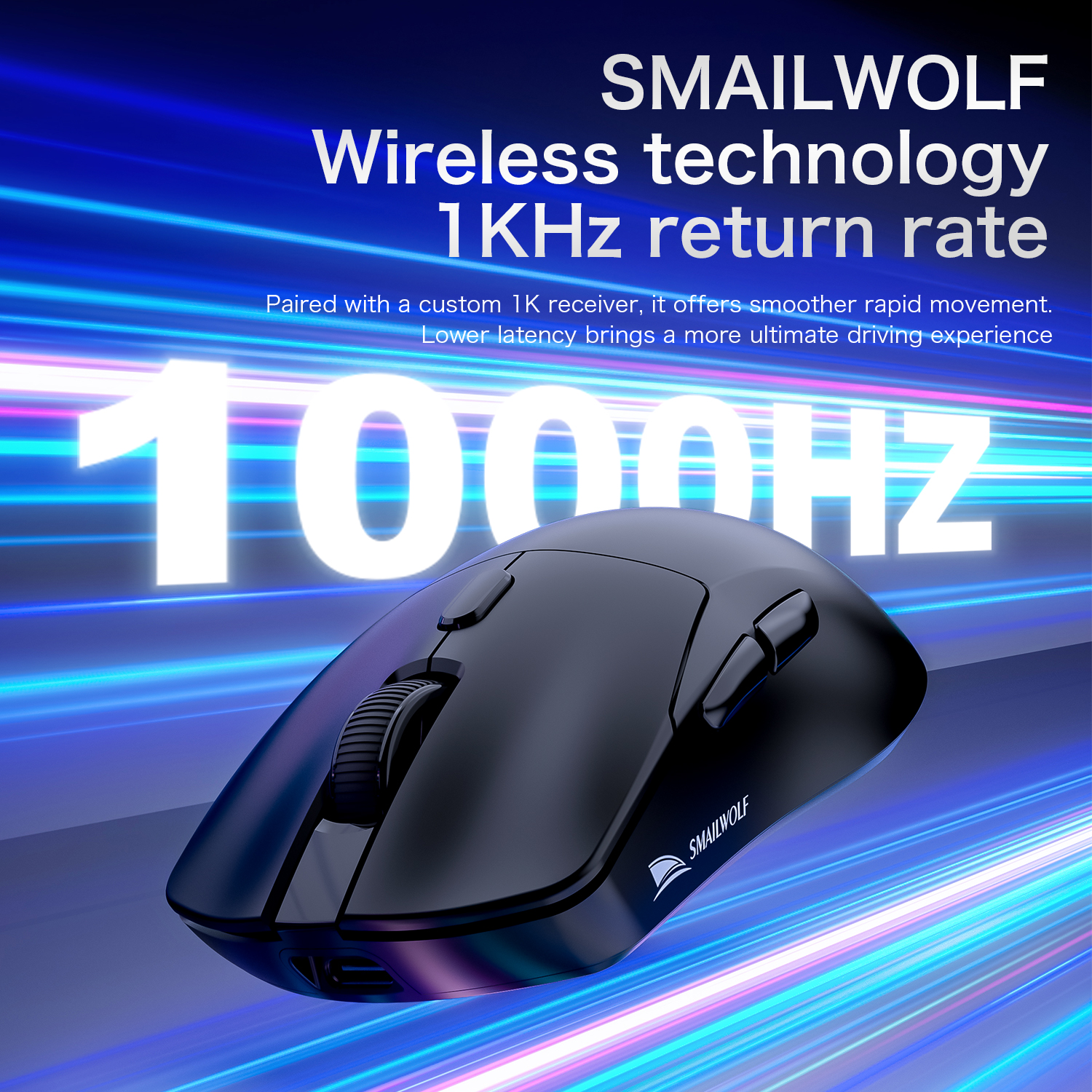 SMAILWOLF M3pro Bluetooth wire - Esports Gaming Mouse Wireless recension och pris