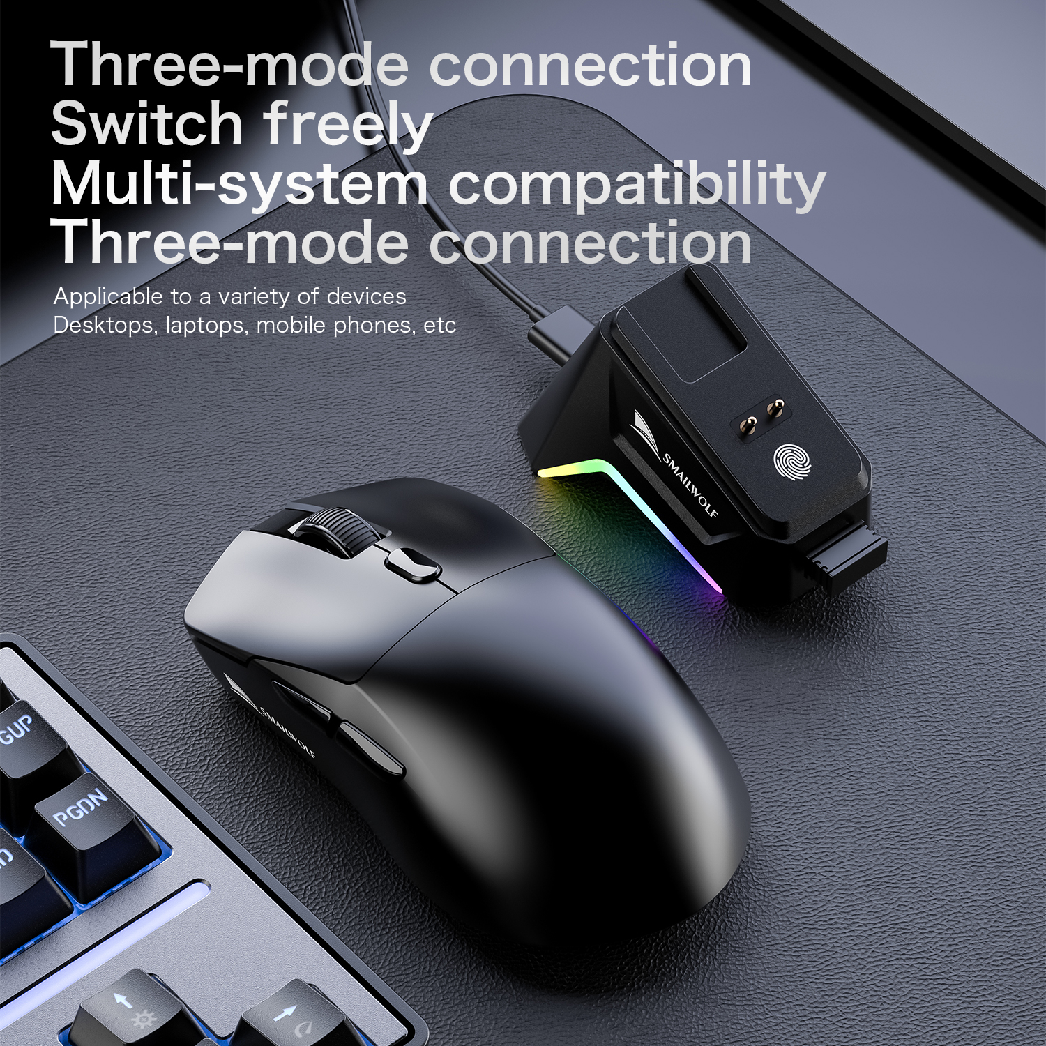 SMAILWOLF M3pro Bluetooth wire - Esports Gaming Mouse Wireless recension och pris