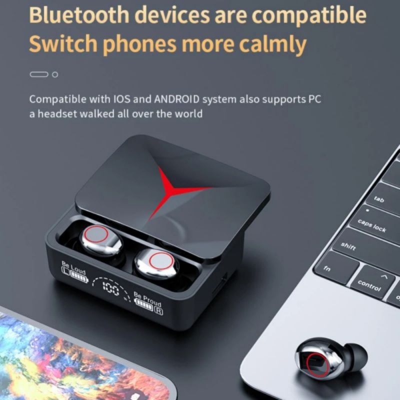 New LED display M90 pro TWS wi - Esports Wireless Gaming Headset recension och pris